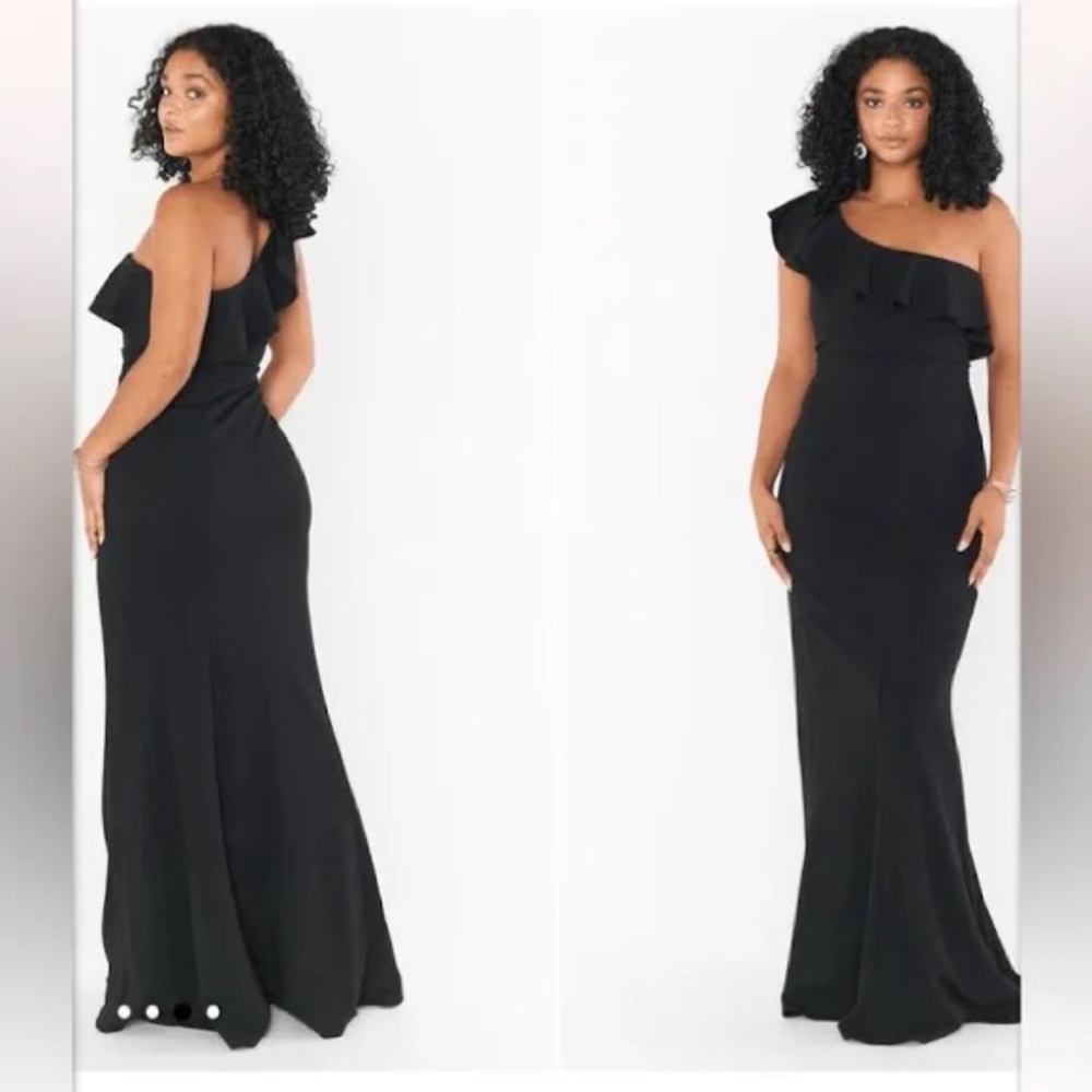 NWT Show Me Your Mumu Florentine Black Stretch Maxi Dress Size S (360)
